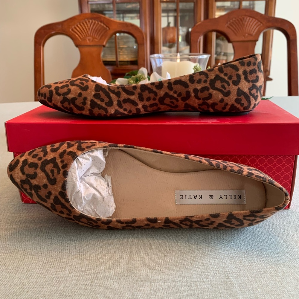 Kelly and Katie leopard print flats